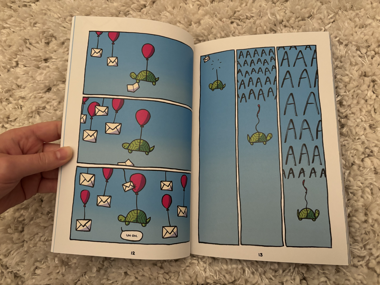 cloud turtles page 12 spread